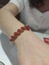 CHOMELTINEE红手镯女原创设计高级感复古轻奢首饰韩版手工编织手串 红色 实拍图