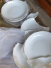 洁雅杰 陶瓷盘 家用盘子8英寸中式釉下彩餐盘菜盘 陶瓷汤盘 装菜盘子 微波炉可用 6只装 晒单实拍图