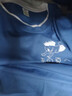 毅訫假两件短袖男生百搭夏季t恤情侣纯棉宽松半袖衣服潮牌五分半截袖 蓝色 M 建议80-105斤 实拍图