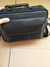 吉旺纯头层牛皮单肩包斜挎包真皮休闲商务公文包手提包大容量男士包包 黑色 实拍图