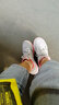 SKECHERS斯凯奇女鞋简约纯色运动鞋 轻质透气减震软底休闲鞋 12615/BKW 黑色/白色 35 实拍图