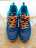 骆驼飞线运动鞋情侣越野跑步鞋女鞋耐磨透气减震运动男鞋 CSS2210032，靛蓝色，男 44 实拍图