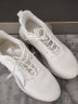 回力男鞋秋季透气鞋子男休闲鞋男百搭潮流跑步鞋男减震爆米花运动鞋 白色 41 实拍图