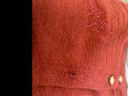 欧澜蒂诺中老年针织开衫女春秋外搭毛衣大码外套短款秋装新款宽松妈妈洋气潮 红色 L（适105-120斤） 晒单实拍图