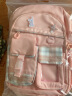凯奇猫（KAIQIMAO）小学生书包女孩一二三到六年级初中生儿童双肩包超轻便减负防泼水 大号粉色(礼品套装+补习袋) 实拍图
