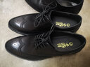 金利来（Goldlion）男鞋新款皮鞋男德比布洛克系带男士商务正装皮鞋男真皮婚鞋大小码 黑色 单层 24.5 (245mm) 39码 实拍图