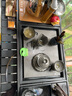 瓷牌茗茶具功夫茶具茶盘实木家用整套四合一电热炉茶台茶托盘排水式仿乌金石 茶花瓶流水器4合1瓷石茶盘全自动 实拍图