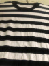 MO&Co.字母组合SLOGAN黑白条纹圆领短袖宽松棉质T恤上衣上装 黑白条色 S/160 晒单实拍图