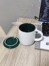 畅印 水杯女学生韩版马克杯带盖勺情侣杯子陶瓷杯可爱咖啡杯喝水杯 眨眼一对(450ml带盖勺) 实拍图