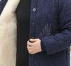 俞兆林（YUZHAOLIN）妈妈装冬装中老年女装奶奶棉服外套加绒加厚棉袄中老年人棉衣上衣 藏青色 3XL （建议115-130斤） 实拍图