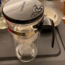 金灶（KAMJOVE）飘逸杯耐热玻璃茶具过滤花茶杯 按压式可拆卸内胆 茶水分离泡茶杯 K-211【480ml】+保温垫 实拍图