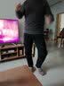牧驼人棉裤男冬季加厚驼绒棉裤中老年人羊毛裤加肥加大宽松保暖裤 男裤 黑色 布里 2XL（建议150-180斤） 实拍图