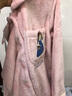 芬腾 珊瑚绒睡衣女冬季加厚法兰绒开衫加绒休闲秋冬款家居服套装 浅紫 S 实拍图