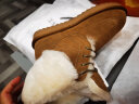 【澳式雪地靴】TARRAMARRA 女士冬季新经典系带款短筒靴皮毛一体翻毛保暖防泼水短靴马丁靴 栗色 39（尺码偏小 建议选大一码） 晒单实拍图