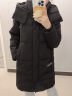 波司登（BOSIDENG）时尚运动女冬季中长加厚反季羽绒服可脱卸帽纯色外套B00143064JD 黑色8056 165/88A 晒单实拍图