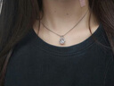 翰德思跳动的心项链女时尚锁骨链镶锆石浪漫送女友送老婆生日情人节礼物 跳动的心【贺卡刻字联系客服】 实拍图