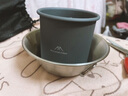 山之客（MOUNTHIKE） 户外铝合金杯子 精致露营水杯便携可折叠喝茶杯饮具装备 黑灰色杯子 实拍图