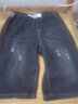 XQB 夏季薄款牛仔短裤男7分宽松潮牌休闲男士弹力夏天七分裤子男 704灰黑色【弹力单件装】 2XL 【141-155斤】 实拍图