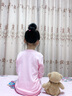 恒源祥儿童秋衣秋裤男童女童纯棉中领圆领青少年秋冬季全棉保暖内衣套装 男童圆领活力蓝 160 身高150-160体重75-85斤 实拍图