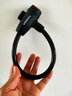 永久自行车密码锁电动车骑行配件摩托车带锁架五位密码安全防盗锁具 圈圈钥匙锁【0.4米】 实拍图