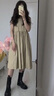 柯思娜妮后拉链短靴真皮马丁靴女2025秋季新款单靴时尚烟筒靴增高女士靴子 棕色加绒 36 实拍图