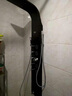 悠洁（yAUCLeAN）不锈钢淋浴屏花洒套装沐浴屏淋雨喷头挂墙式淋浴花洒龙头增压喷头 9956黑色【五种同时出水带喷枪】 实拍图