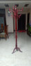 怡美奥 实木衣帽架落地家用卧室挂衣服的架子简约现代单杆立式包架挂衣架 加粗-三腿-酒红色-宝莲灯 实拍图