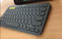 罗技（Logitech） 无线蓝牙键盘K380多设备轻薄蓝牙鹅卵石鼠标键盘便携小巧手机平板通用 【键鼠套装】K380 +M720黑 实拍图