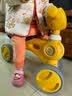 锋达玩具 儿童平衡车幼儿滑行车学步车1-3岁宝宝扭扭车带音乐玩具车可坐人 黄色 实拍图