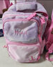 花迹（HUAJI）小学生拉杆书包 1-3-6年级女生儿童书包护脊6-12周岁女孩减负防水 紫色库洛米 6轮爬楼梯送挂件 实拍图
