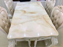 梦美斯宣 功能餐桌 欧式大理石伸缩折叠实木餐桌椅组合  饭桌餐椅套装 801 1.35米伸缩折叠餐桌大（实木台面） 1.35米 实拍图