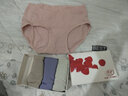 浪莎女士内裤女大码纯棉裆200斤胖m妈妈高腰透气加肥加大中老年三角裤 肤色+桃粉+抹绿+雾蓝 L（建议50-60kg） 实拍图