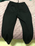 舍纯秋冬季灰色裤子男韩版潮流宽松百搭休闲长裤港风运动加绒加厚束脚裤 黑色 M 实拍图
