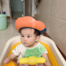 葆氏儿童洗头帽宝宝洗头神器沐浴婴儿洗发帽防水护耳浴帽可调节布鲁蓝 实拍图