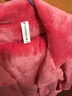 芬腾 珊瑚绒睡衣女冬季加厚法兰绒开衫加绒休闲秋冬款家居服套装 西瓜红 M 实拍图