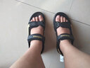 巴布豆童鞋男童凉鞋夏季新款中大童孩子防滑耐磨轻便软底男孩儿童沙滩鞋 BBD-XT0173黑金 39码 鞋内长24.5cm 实拍图