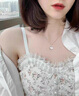 萱卡芙一贝子项链女高级感时尚轻奢足银锁骨链七夕情人节生日礼物送女友 银白色一贝子项链【可调节链长】 实拍图