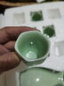 陌上纤虹白酒陶瓷酒具套装中式家用青瓷酒杯复古宫廷风小酒壶白酒盅烈酒杯 梅子青瓷酒具1壶6杯（简单包装） 实拍图