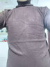 罗蒙（ROMON）高领毛衣男士冬季新款韩版修身套头加绒加厚针织衫纯色休闲打底衫 【高领】米白常规款 L 170 实拍图