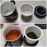 泥印定制陶瓷茶杯办公室男士个人专用高档水杯带盖茶水分离泡茶办公杯 T68-04B 描金 仙鹤-简装 实拍图