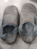 惠夫人 家居棉拖鞋女防滑月子冬天室内大码加绒男女式保暖棉拖鞋情侣 包跟款 咖啡 44-45 适合43-44码穿 实拍图