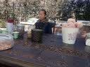 天裕成家具天裕成 户外庭院花园铸铝桌椅露天欧式休闲桌椅组合别墅防水桌椅 圣兰罗4椅+直径94文泰瓷砖圆桌 实拍图