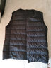 MUJI MUJI 男式 轻量 便携 无领 羽绒背心 ADG10C0A 黑色 S 实拍图