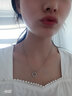DODOGOGO网红小众设计感项链女潮夏季韩版锁骨链气质森系短款颈链七夕礼物 白金项链 实拍图