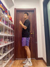 PRIDEME夏季薄款轻奢欧货冰丝光棉无痕压胶休闲t恤男短袖修身半袖男上衣 BNS2395-黑色 XL 【体重建议：130-150斤】 实拍图