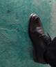 波图蕾斯(Poitulas)英伦男士商务休闲鞋正装皮鞋男系带耐磨 9829 黑色 42 晒单实拍图