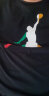 耐克（NIKE）T恤男士 夏季新款运动服半袖潮流宽松透气纯黑色宽松纯棉短袖 DC5095-010/透气吸汗-黑色 M/170/88 实拍图