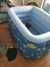 梦多福婴儿游泳池家用大型儿童充气游泳池婴儿游泳桶可折叠宝宝海洋球池 深海蓝1.4M 四层款【尊享套装】 实拍图