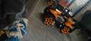 小酷贝美儿童全电动挖掘机男孩可遥控2-3-4-6岁宝宝大号可坐骑玩具电动车 活力橙-大电瓶+双驱动+遥控器 实拍图