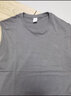 遥渠（YAO QU）夏季纯色背心男潮牌帅气短袖宽松圆领体恤ins港风百搭运动坎肩 深灰色 3XL【150-170】 实拍图